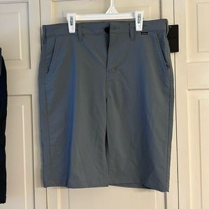 NWT Hurley Gray Shorts With Nike Dri-Fit - size 20
